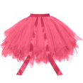 thumbnail image 4 of Women'S Solid Color Tulle Tutu Skirt, 50s Vintage Ballet Bubble Dance Skirt With Drawstring Waistband For Cos, Halloween, Carnival & Party, 4 of 4