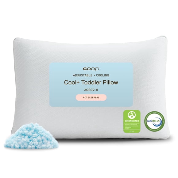 Almohada Coop Home Goods Cool+ ajustable con enfriamiento, 33 x 48 cm