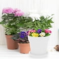 thumbnail image 3 of GOOHOCHY 10 Sets Plant Plastic Flower Pot Succulent Pot 9.50X9.50X9.00CM White, 3 of 8