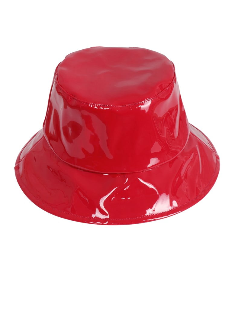 Red leather bucket hat – Muah's World Boutique