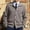 Khaki, variant on FAWUUDO Men's Lapel Sweater with Pocket Buttons Waffle Texture Long Sleeve Cardigan Knitted Business Suit Jacket Khaki