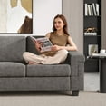 thumbnail image 3 of 90" Sofa Couch, Modern Upholstered Sofa 3 Seater Sofa For Living Room Apartment Office, 3 of 10