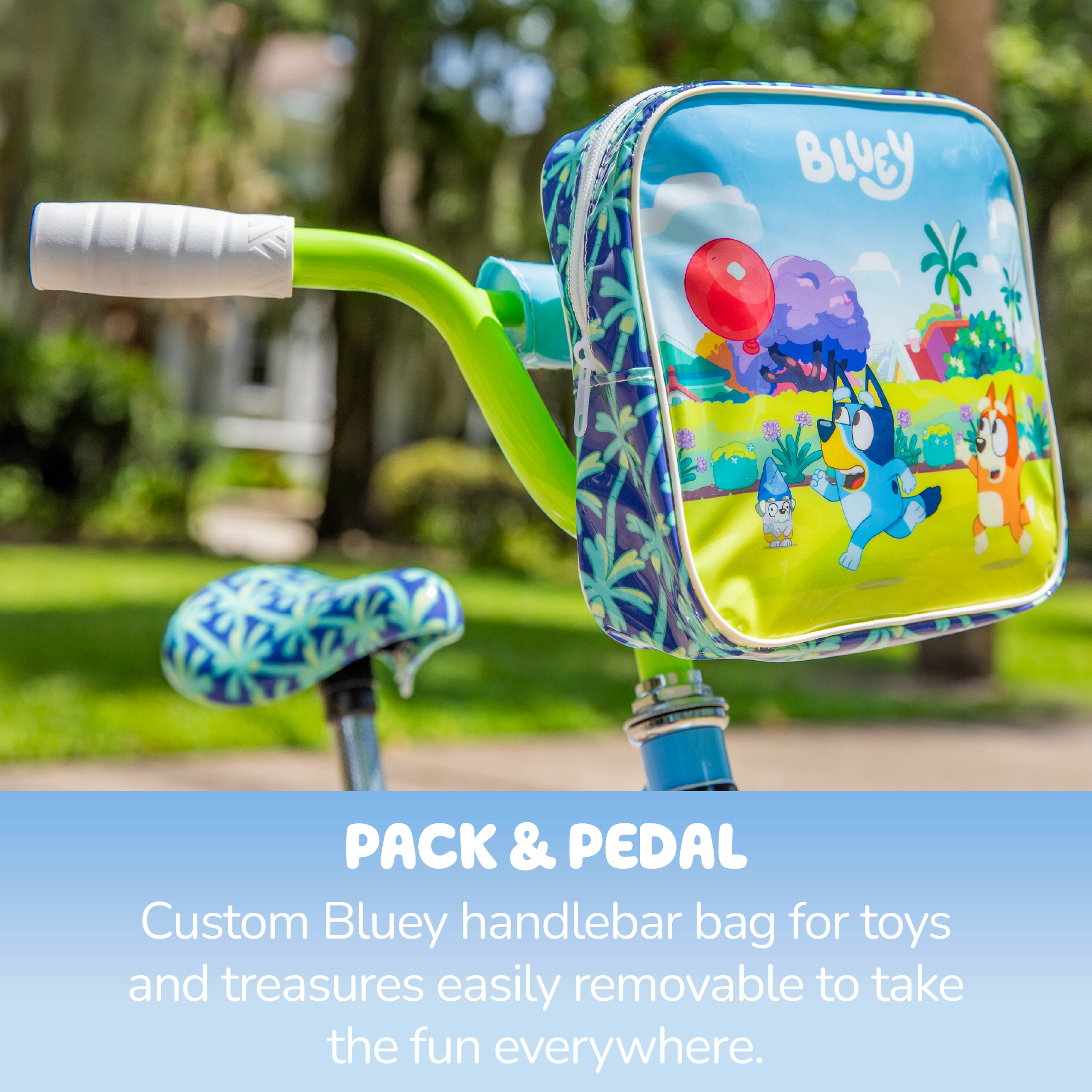 Dynacraft Bluey 12 Inch Girls Bike with Training Wheels photo 3