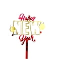 thumbnail image 1 of 5 piezas de inserto para tarta, suministros de Año Nuevo, suministros para fiestas, adornos para cupcakes, palillos de postre, adornos para tartas, recuerdo de fiesta, feliz año nuevo, cupca, 1 of 5
