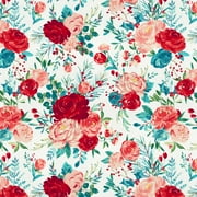 The Pioneer Woman 21" x 18" Cotton Wishful Winter Precut Sewing & Craft Fabric, White