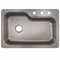 thumbnail image 3 of Design House Stainless Steel 33" Rectangular Kitchen Sink with 3-Holes, Silver, 3 of 14