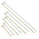 thumbnail image 2 of Extensor de collar de acero inoxidable, cadena de extensión de ajuste, decoración de joyería, oro y plata, 8 Uds., 2 of 5