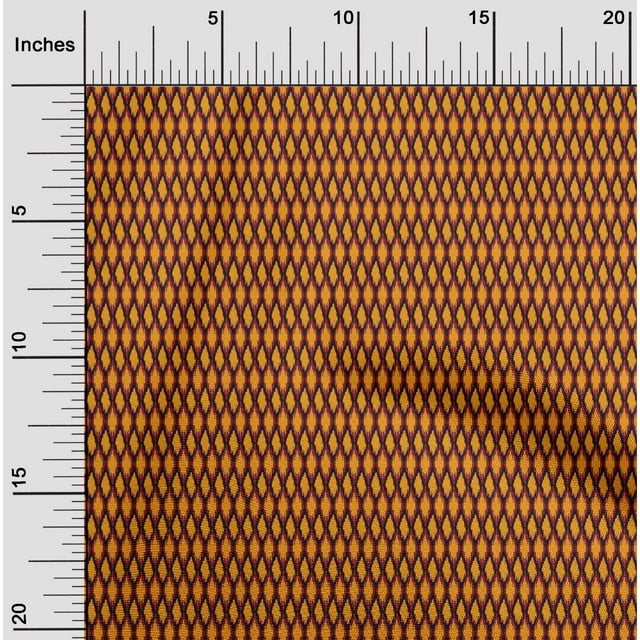 oneOone Polyester Lycra Fabric Geometric Ikat Print Sewing Fabric BTY 56 Inch Wide