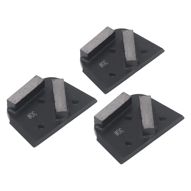 Grinding Shoes, 2 Teeth Alloy Steel Grinding Block 3Pcs for Paint Floor