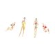 thumbnail image 2 of 4 figuras a escala 1:64 con diseño de figura de personas en bikini, modelo de resina para mujer, para diseño de estación de tren, mesa de arena, jardí, 2 of 9