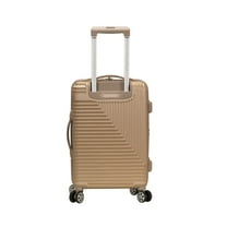 Rockland STAR TRAIL 2 PC ABS LUGGAGE SET-Color:Champagne