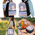 thumbnail image 2 of Jeiento Axolotl School Bags for Girls 7-10/10-12 Kids Backpack With Lunch Box Set Pencil Case Fish Scale Elementary Kindergarten Primary School Bookbag Children 17inch Cute Back Pack, 2 of 7