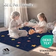 thumbnail image 4 of ODIKA 4'x6' Machine Washable Non-Slip Area Rug, Playful Starry Sky Design High Traffic Rug, Navy, 374465, 4 of 7