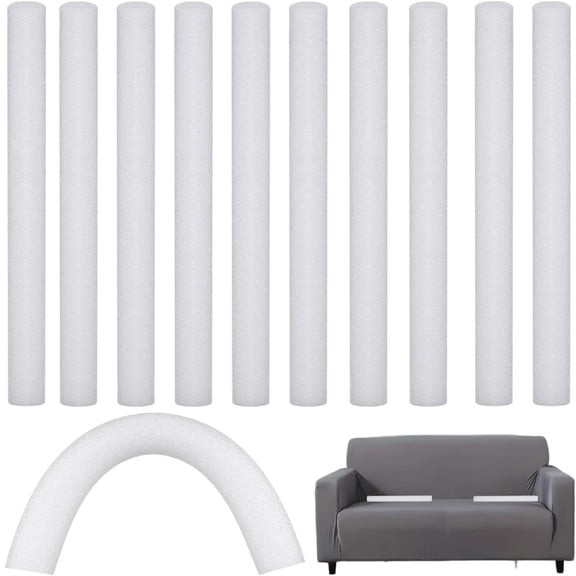 10 Pack Sofa Slipcover Tuck Grips, TGY Flexible Non-Slip Foam Sticks, Cushion Gripper Gap Inserts to Secure Couch Covers & Stop Cushion Shifting