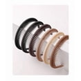 thumbnail image 2 of SDOHIG Simple Frosted Toothed Anti-Slip Headband for Face Washing, Daily Use Hair Ties Headband, Black, Non-Slip Hair Accessory, 2 of 3
