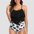 thumbnail image 2 of Gibobby Two Piece Blouson Tankini Swimsuits for Women Tummy Control Bathing Suits Modest Tankini Top with Bikini Bottom(White,L), 2 of 9