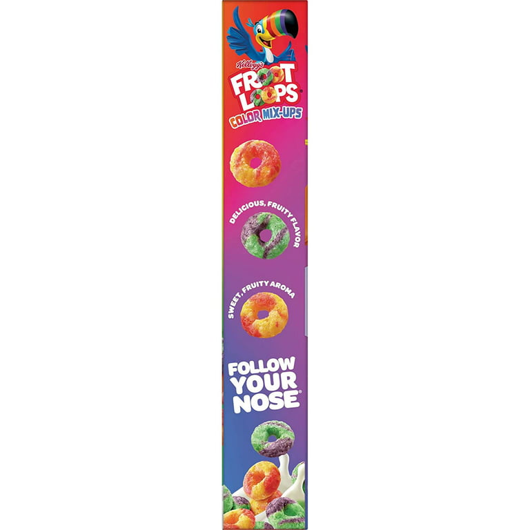 Kellogg's Froot Loops Color Mixups Breakfast Cereal Original 8.2oz Box 