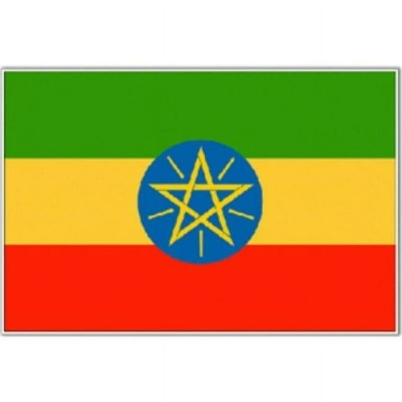 5 ft. X 8 ft. Nyl-Glo Ethiopia Flag