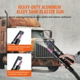 thumbnail image 4 of 10-Gallon Heavy Duty Sand Blaster Kit, 60-110 PSI Abrasive Blaster with 2 Ceramic Nozzles, 7.5ft Hose, Portable Sandblasting Tank for Rust, Paint, Stain Removal – Industrial & DIY Use, 4 of 11
