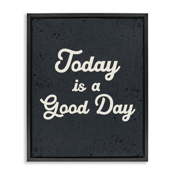 Stupell Industries Industrial Black Floating Frame Canvas Art, 17 x 21, by Lil' Rue