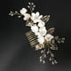 thumbnail image 3 of Accesorios para el cabello de novia de boda japonesa y coreana Conjunto de tres piezas de peine y horquilla para el cabello de color rosa y azul transfronterizos entre Europa y Estados Unidos, 3 of 5