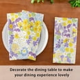 thumbnail image 7 of Cloth Napkins 6PCS Blooming Flowers Dinner Table Napkin Decorative for Family Party Restaurant Wedding Use 20 Inch Washcloth Gift, 7 of 7