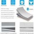 thumbnail image 3 of Car Cover All Weather 6 Layer Breathable UV Protection Waterproof Dustproof Universal Fit Full Car Covers for Sedan, 3 of 7