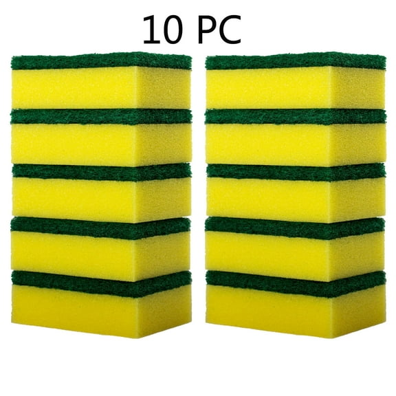 Cleaning Supplies amlbb Kitchen Cleaning Sponges Pack of 10 Dishwashing Sponge Dishcloth Kitchen Sponges for Dishes, Cleaning Sponge Dual Side Cleaning Dish Sponges for Non-Coated Cookware Clearance
