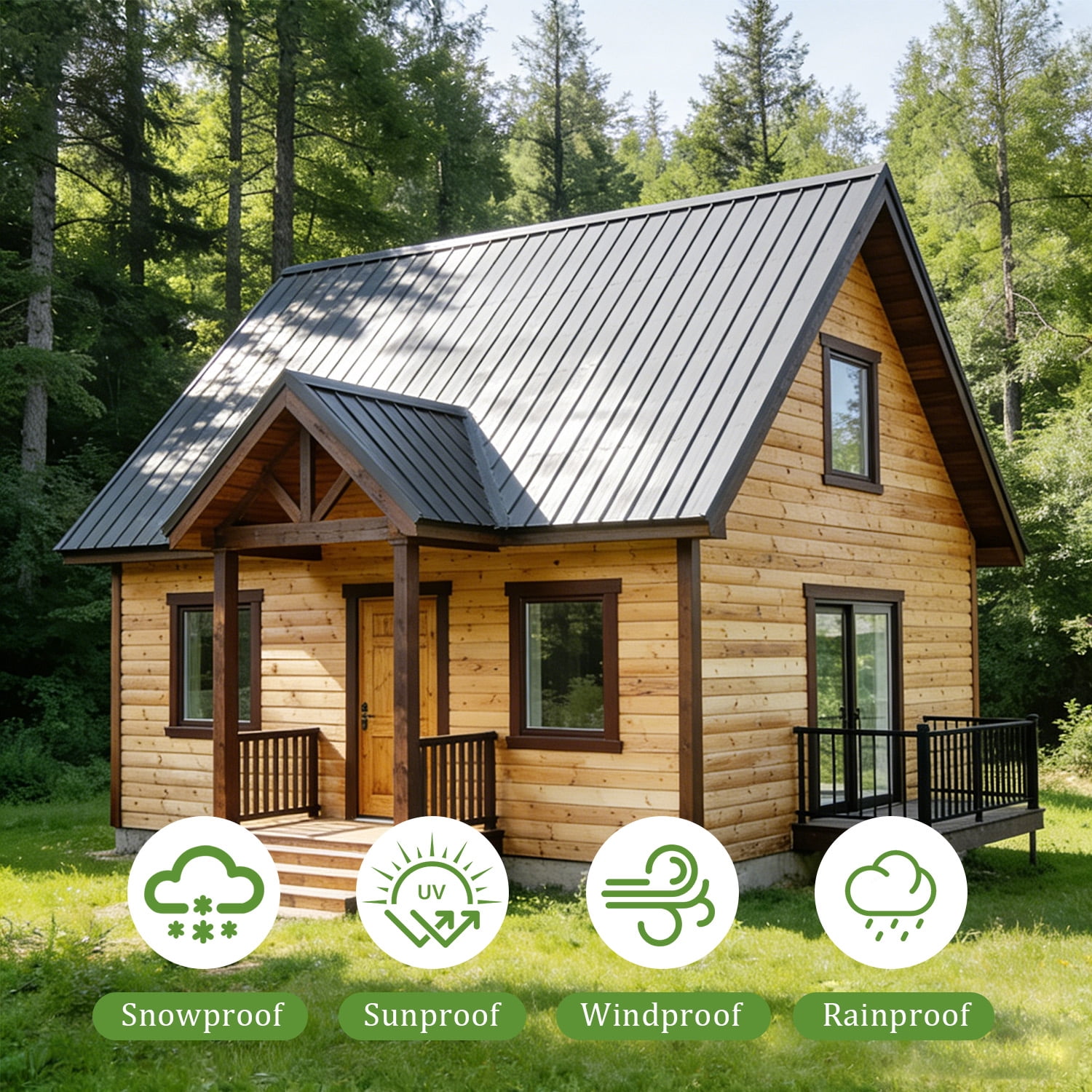 10 Pcs Metal Roofing Panels 61.02" x 18.9" Corrugated Galvanized Steel Roof Panels, Metal Siding Panels Gazebo Top Cover for Pergola, Patio, Garden and Mobile Home, Gray Color