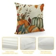 thumbnail image 4 of PHYHOO  Fall Pillow Covers Orange White Pumpkin Fallen Leaves Decorative Outdoor Throw Pillow Covers Autumn Thanksgiving Farmhouse Decoration for Home Couch White, 4 of 5