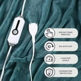 thumbnail image 3 of Heated Blanket 62x84'' Twin Size with 4 Heating Levels 10 Hours Auto-Off Electric Throw in Cozy Plush Fabric Reversible for Home Bedding Couch - 1-teal, 3 of 13