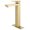 Brushed Gold, variant on Single Handle Bathroom Sink Faucet, Solid Brass Basin Faucet with 6-inch Cover Plate