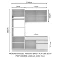 thumbnail image 3 of Cocina Integral Compacta Madesa Livia Sin Encimera ni Tarja Blanco, 3 of 9