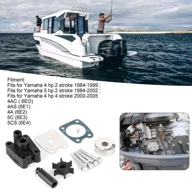 Water Pump Impeller Repair Kit, Outboard Water Pump Impeller Kit , Water Pump Replacement Impeller Repair Accessories For 4hp 5 2 Str Outboard