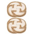 thumbnail image 3 of Posavasos, Posavasos Redondos Absorbentes 2 Piezas Resistentes Al Calor Para El Hogar Cergrey Braided Drink Coasters, 3 of 8
