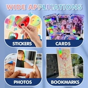 Koala Self-Adhesive Laminte Sheets A4, 20 Sheets, RAINBOW Overlay Film, Peel and Stick Holographic Clear Self Seal Laminating Sheets