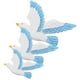 thumbnail image 4 of EeaseMX 3 piezas de pájaros de resina colgantes, gaviotas, pájaros, fondo creativo, colgante de pared para el hogar (azul a la derecha), 4 of 8