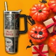 thumbnail image 6 of 40oz Horror Movies Tumbler with Handle and Straw,Gift for Man Women, Halloween Stainless Steel Insulated Cup, Travel Coffee Mug, Terror Water Bottle for Fans, 6 of 6