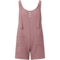 thumbnail image 4 of Clearance！ FADAACAI Rompers for Women Jumpsuits For Women Summer Rompers 2025 Casual Short Overalls Romper Sleeveless Boho Suspenders Jumpsuit Ladies Overalls Tall Jumpsuits for Women Long M, 4 of 8