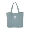thumbnail image 5 of Bolso de lona color caramelo para mujer, tendencia urbana, bolso de hombro de color liso, bolso de mano para mujer, bolso de mano informal y sencillo 2025, 5 of 5