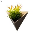 thumbnail image 2 of Zeus 1 Set Retro Triangle Wall Plant Pot Cement Flower Arrangement Hanging Flowerpot Patio Decor, 2 of 7