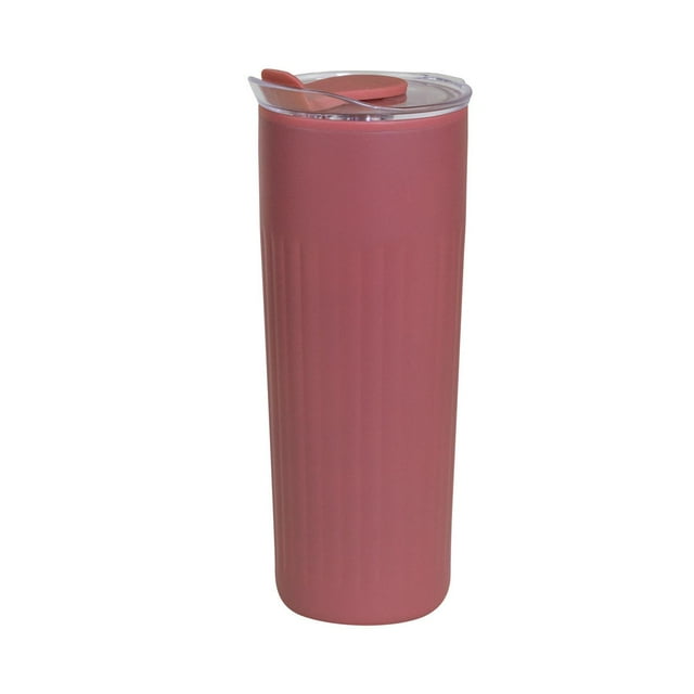 Termo Push Rubber, - Termo pirlo rosa 6.5 x 20.5