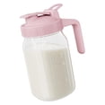 thumbnail image 1 of Jarra para leche materna JunvPic, tarro de cristal de 950 ml, color rosa, 1 of 6