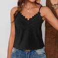 thumbnail image 6 of ATOYSOY Womens Lace Banding V Neck Eyelet Camisole Spaghetti Strap Casual Tank Top Light Breathable Tops For Summer Daily Street Wear, 6 of 7
