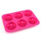thumbnail image 2 of 6-Cavity Silicone Donut Baking Pan Bandeja para moldes sin , Fácil de limpiar y apto para lavavajillas y microondas (2 Pack）, 2 of 5