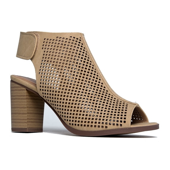 J. Adams Roadway Laser Cut Heeled Sandals