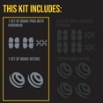 thumbnail image 2 of Ultimate Brakes Rear Semi-Metallic Brake Pad and Rotor Kit with Hardware WM81333, 2 of 4