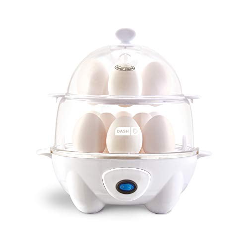 Poached Scrambled Seafood Aqua Steamed Vegetables 12 Capacity for Hard Boiled Dumplings & More Dash Deluxe Rapid Egg Cooker: Electric Omelets with Auto Shut Off Feature 