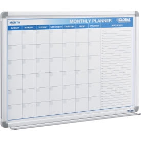 Magnetic Dry Erase Calendar Board - Steel Surface - 48 x 36 - Walmart ...