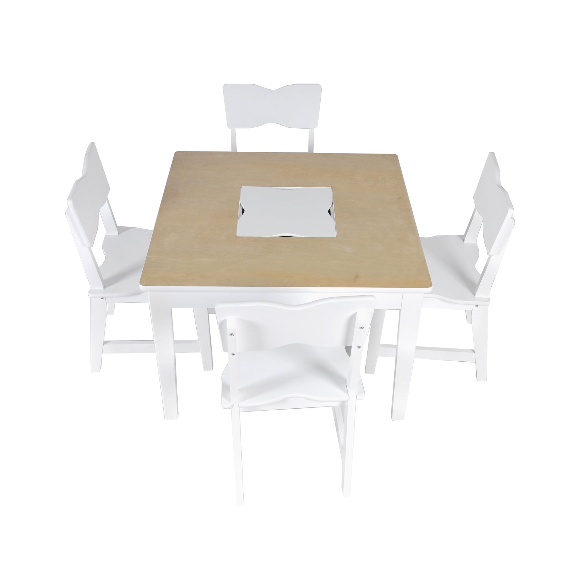 Michael Anthony Kids White Storage Table and Chair Set
